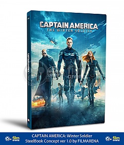 PODPOTE PEDOBJEDNVKOU STEELBOOK CAPTAIN AMERICA: Nvrat prvnho Avengera 3D + 2D (2BD) Sbratelsk limitovan edice + DREK flie na SteelBook