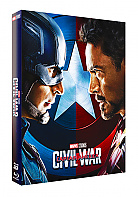FAC #148 CAPTAIN AMERICA: Civil War FullSlip + Lenticular Magnet EDITION #1 Steelbook™ Limitovan� sb�ratelsk� edice - ��slovan� (Blu-ray 3D + Blu-ray)