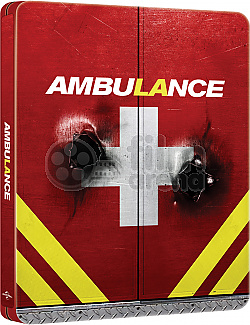 FAC ### AMBULANCE Lenticular 3D FullSlip XL + Lenticular 3D Magnet 4K Ultra HD Steelbook™ Limitovaná sběratelská edice - číslovaná + DÁREK fólie na SteelBook™