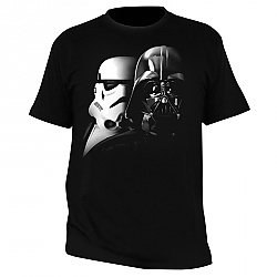 TRIČKO STAR WARS - "Vader a Trooper" pánské, černé M
